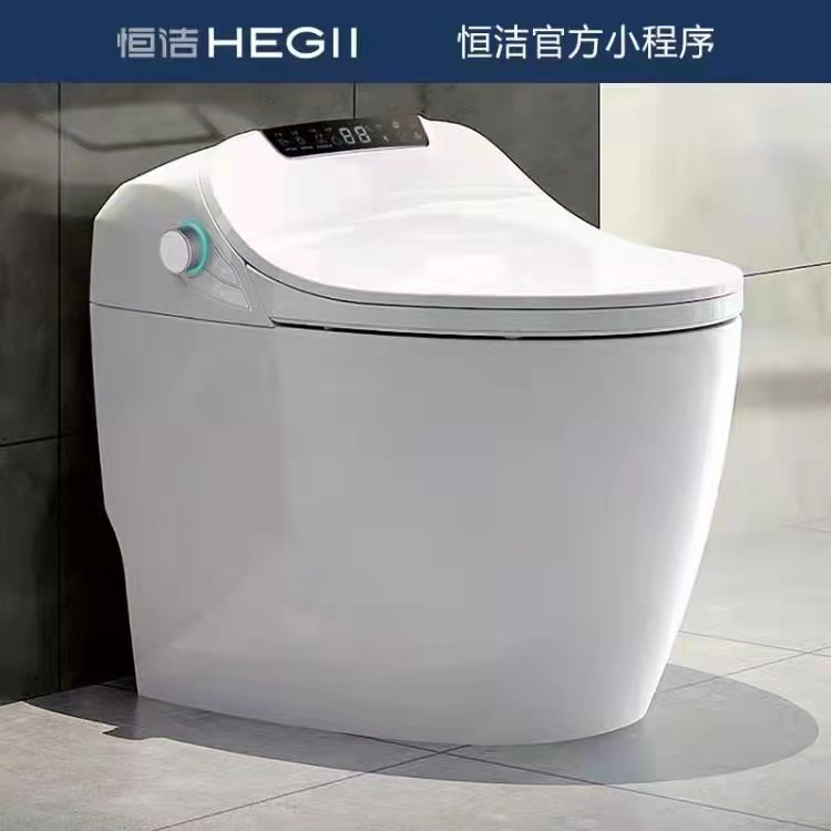 恒洁(HEGII)智能马桶自动翻盖显示屏智能一体机家用卫浴虹吸座便器多功能即热式智能坐便器Q9